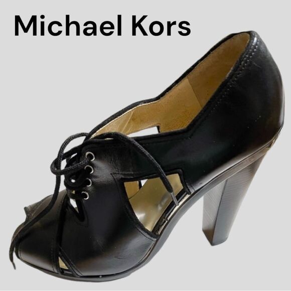 Michael Michael Kors black open toe heels! - Picture 3 of 9